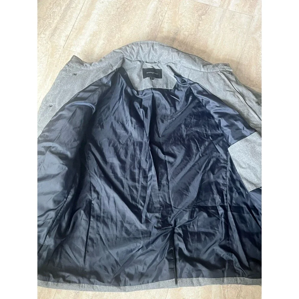 Banana Republic Heather Gray Men’s Quilted Jacket Size L